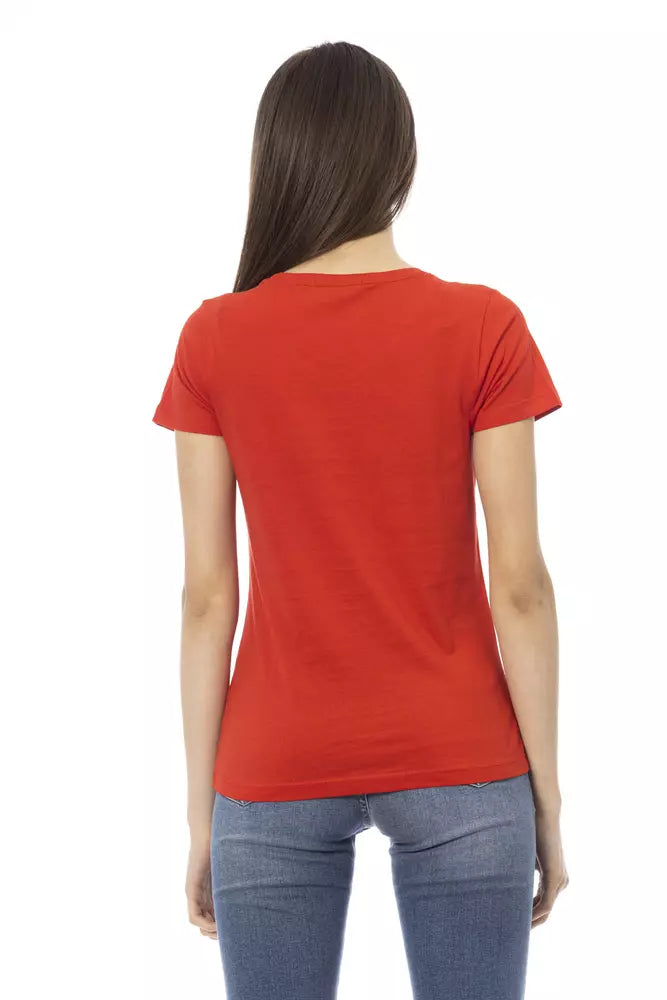 Trussardi Action Red Cotton Women Top