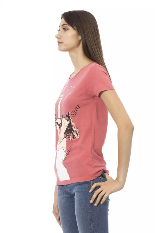 Trussardi Action Pink Cotton Women Top