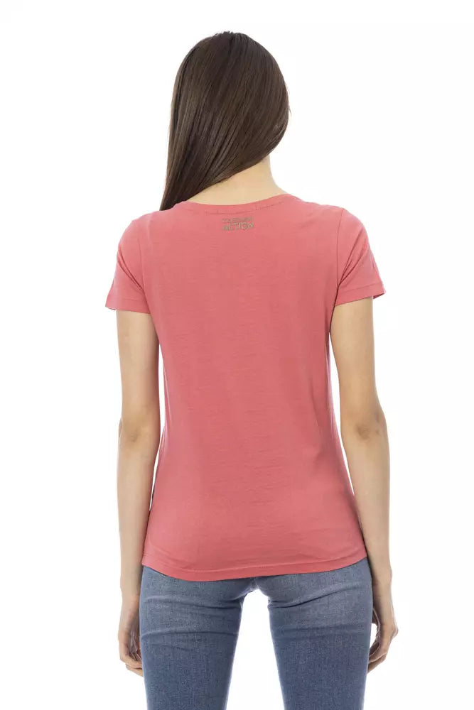 Trussardi Action Pink Cotton Women Top