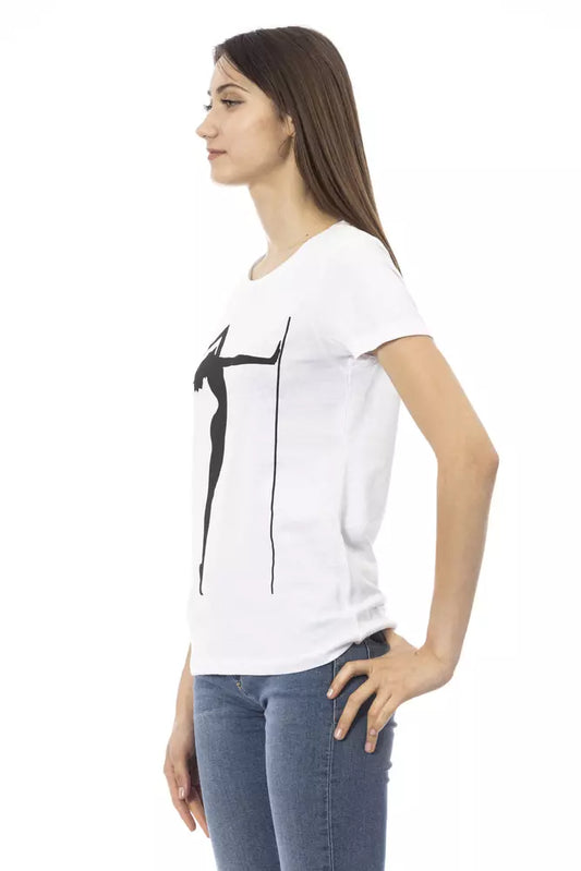 Trussardi Action White Cotton Women Top