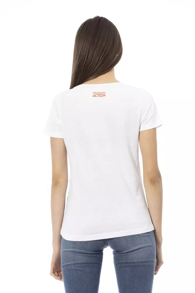 Trussardi Action White Cotton Women's Top