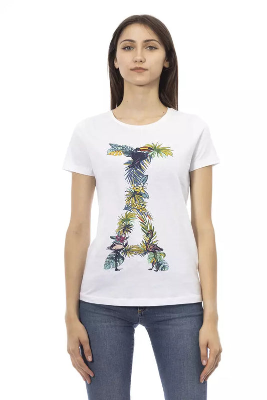 Trussardi Action White Cotton Women Top