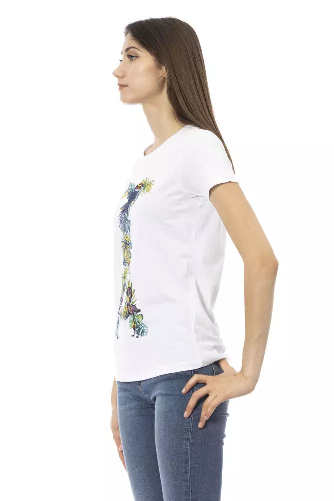 Trussardi Action White Cotton Women Top