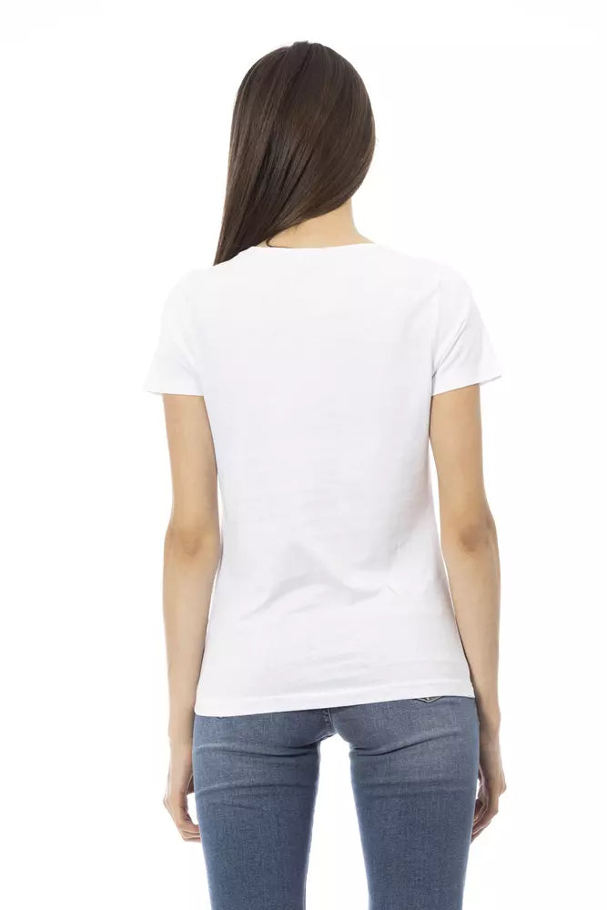 Trussardi Action White Cotton Women Top