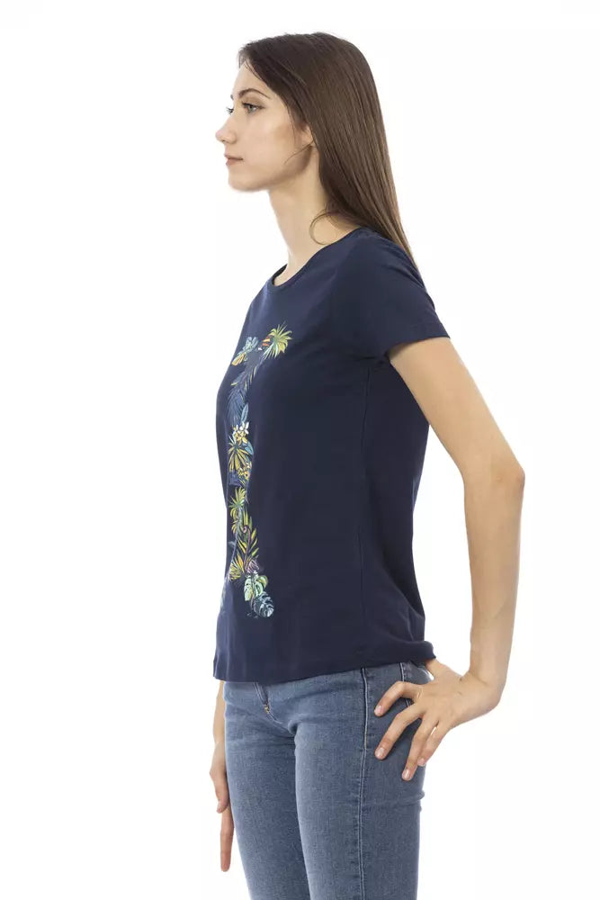 Trussardi Action Blue Cotton Women Top