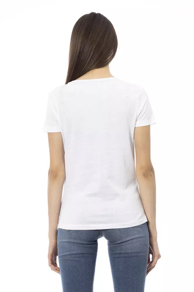 Trussardi Action White Cotton Women Top