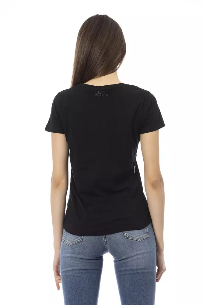 Trussardi Action Black Cotton Women Top