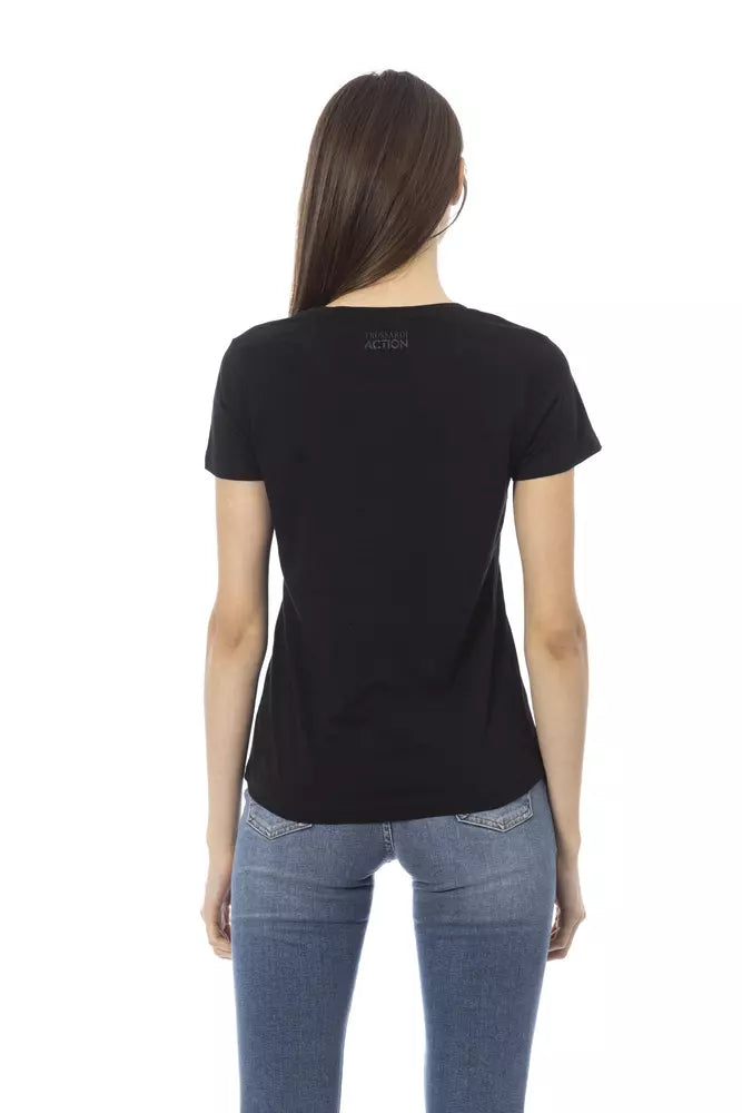 Trussardi Action Black Cotton Women Top