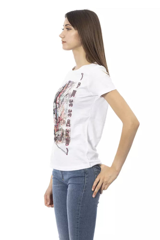 Trussardi Action White Cotton Women Top