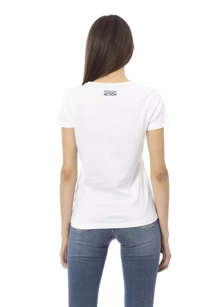 Trussardi Action White Cotton Women Top