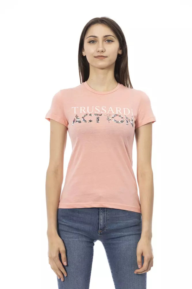 Trussardi Action Pink Cotton Women Top