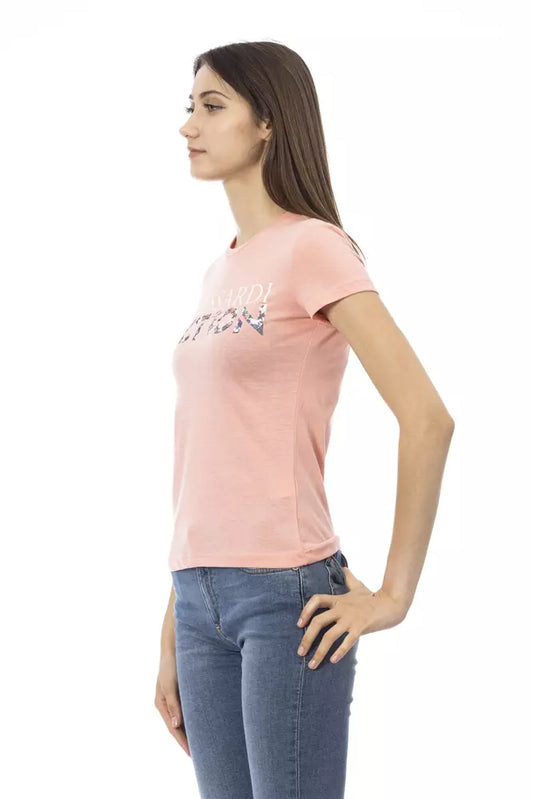 Trussardi Action Pink Cotton Women Top