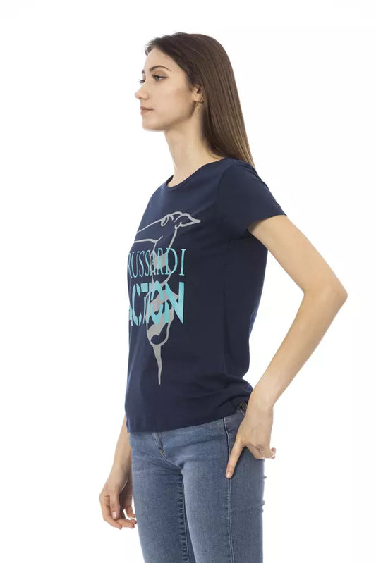 Trussardi Action Blue Cotton Women Top