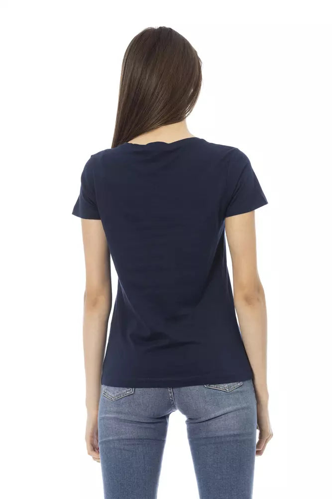 Trussardi Action Blue Cotton Women Top