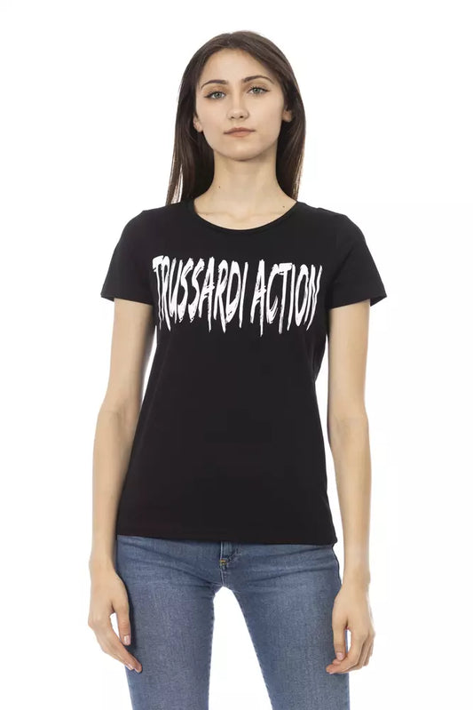 Trussardi Action Black Cotton Women Top