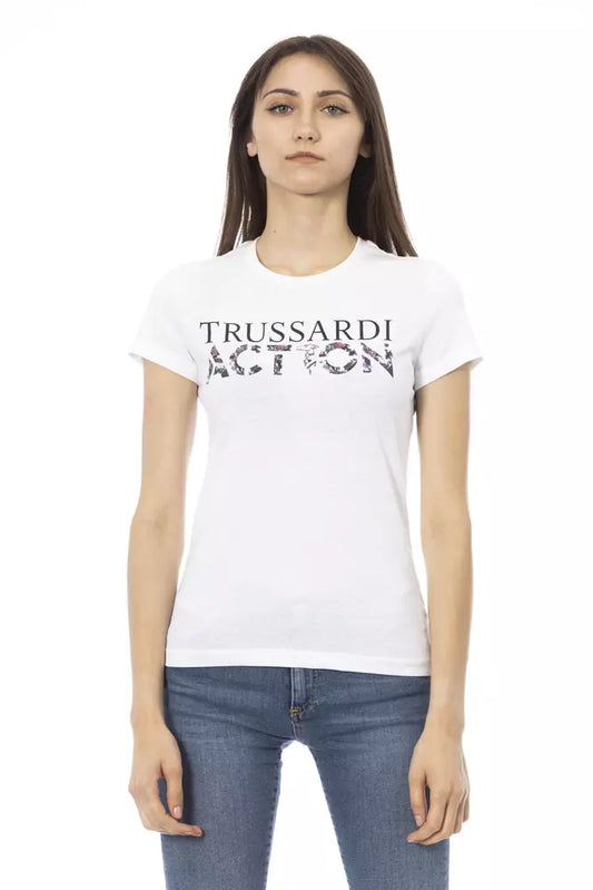 Trussardi Action White Cotton Women's Top