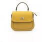 Baldinini Trend Yellow Leather Women Handbag