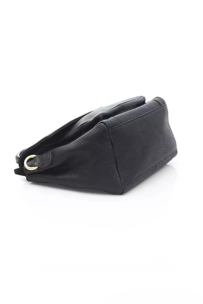 La Martina Black Leather Women Crossbody Bag