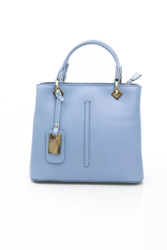 Baldinini Trend LightBlue Leather Women Handbag