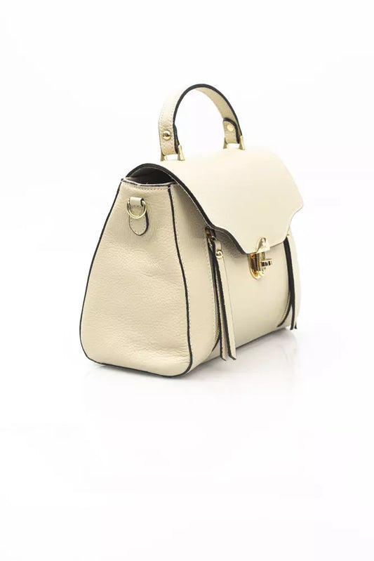 Baldinini Trend Beige Leather Women Handbag