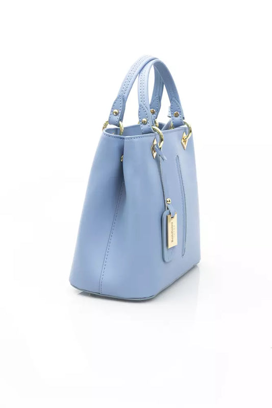 Baldinini Trend LightBlue Leather Women Handbag