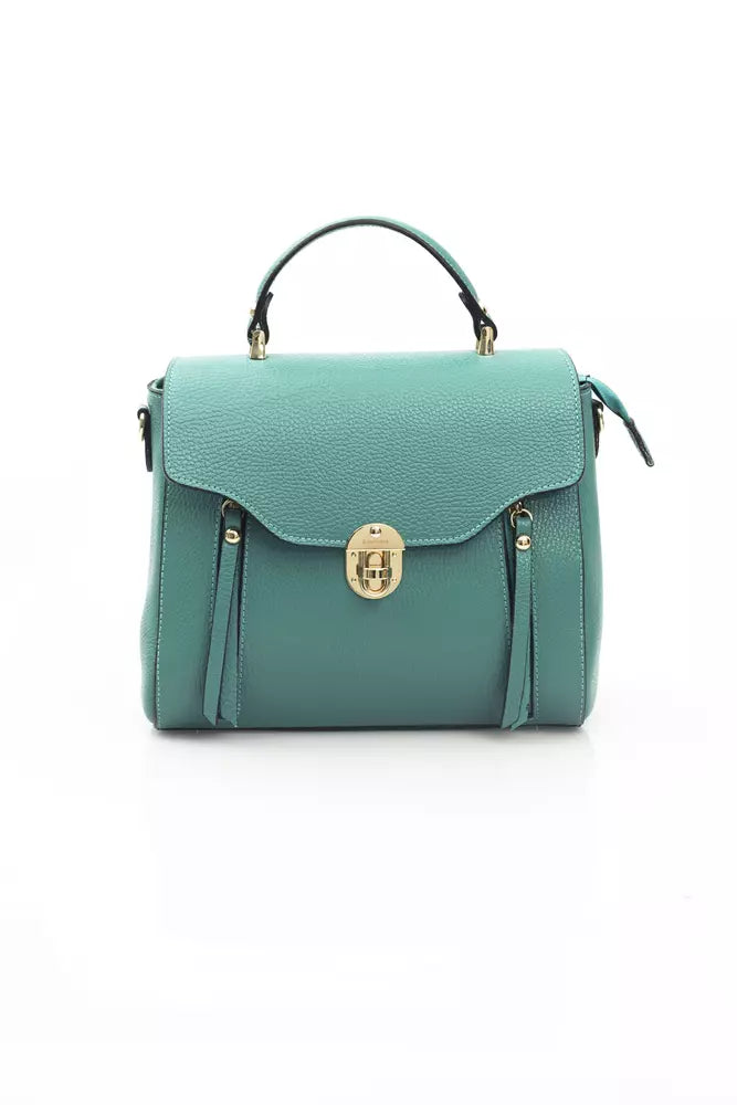 Baldinini Trend Green Leather Women Handbag