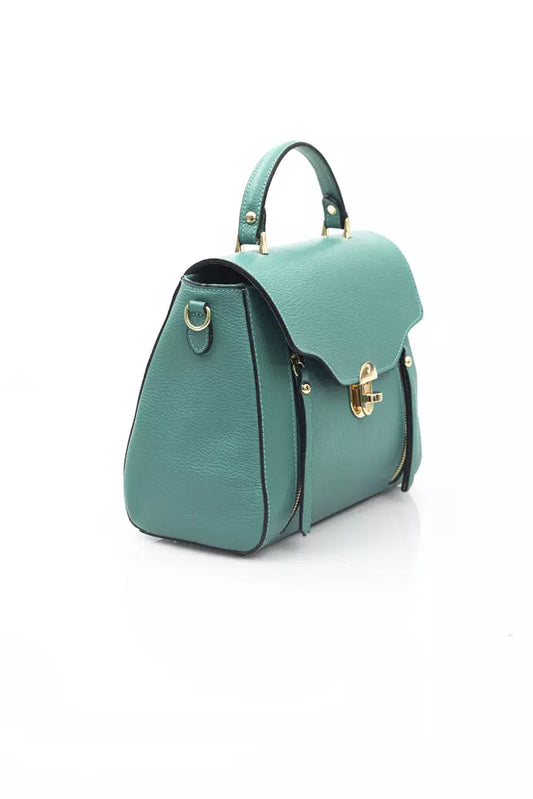 Baldinini Trend Green Leather Women Handbag