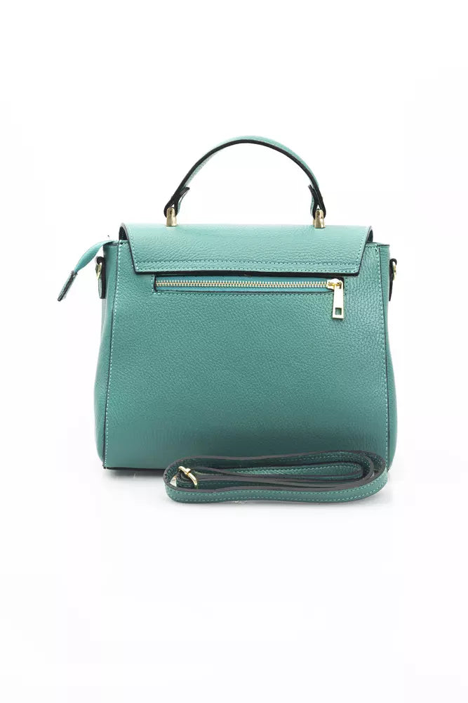 Baldinini Trend Green Leather Women Handbag