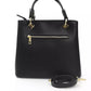 Baldinini Trend Black Cow Leather Women Handbag