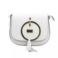 Baldinini Trend White Leather Women Crossbody Bag