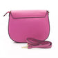 Baldinini Trend Pink Leather Women Crossbody Bag