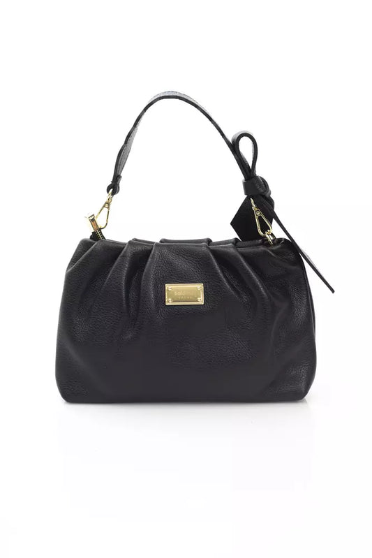 Baldinini Trend Black Leather Women Handbag