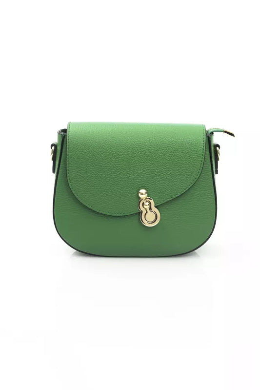 Baldinini Trend Green Leather Women Shoulder Bag