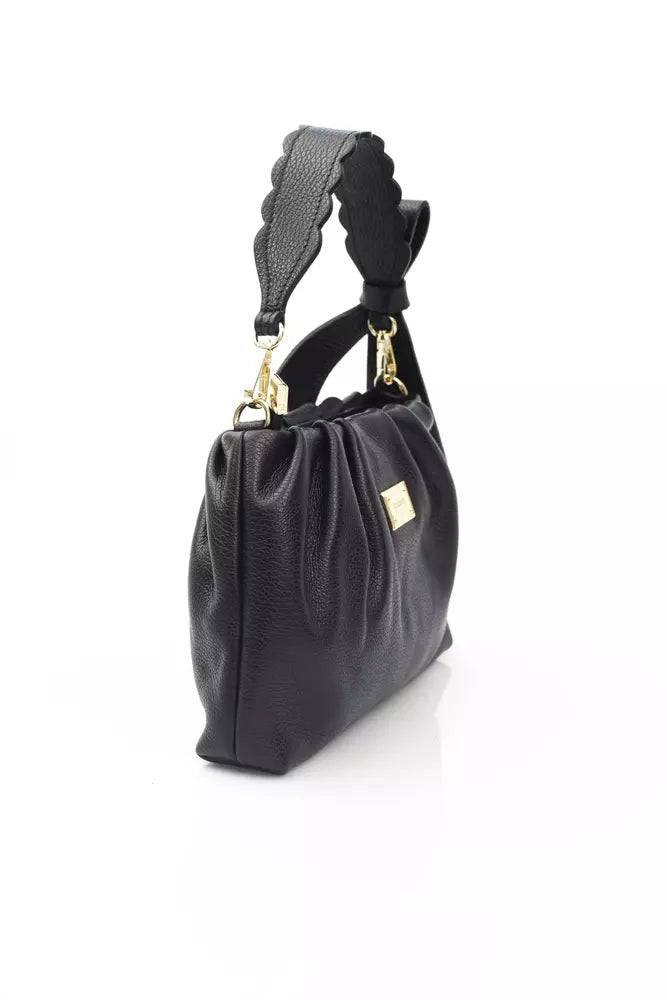 Baldinini Trend Black Leather Women Handbag