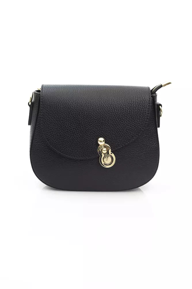 Baldinini Trend Black Leather Women Shoulder Bag