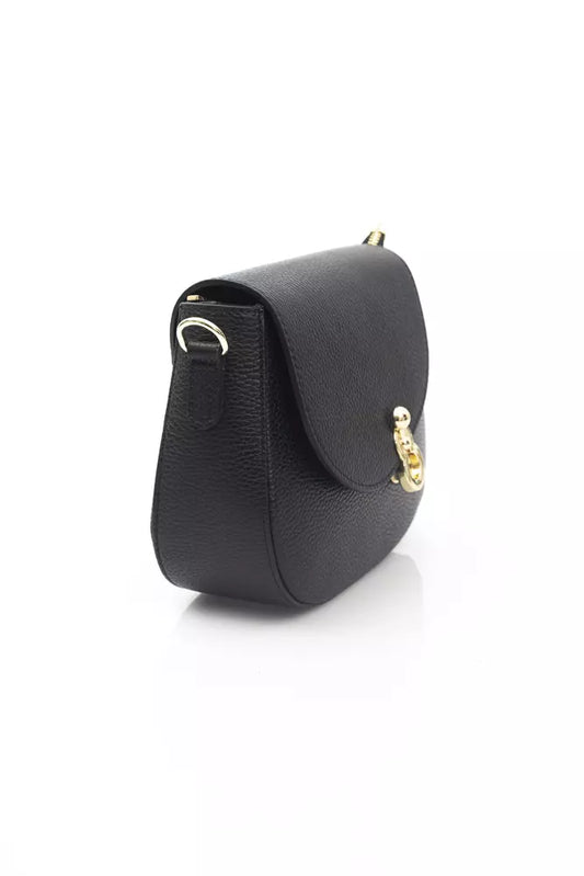 Baldinini Trend Black Leather Women Shoulder Bag