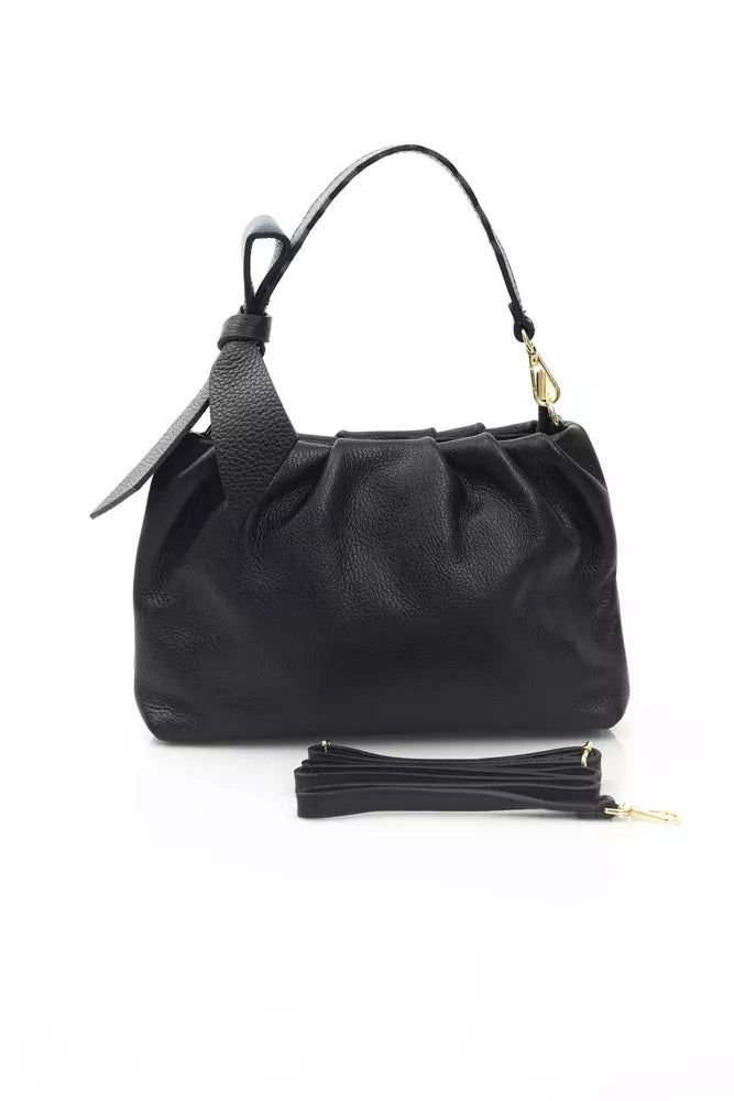 Baldinini Trend Black Leather Women Handbag