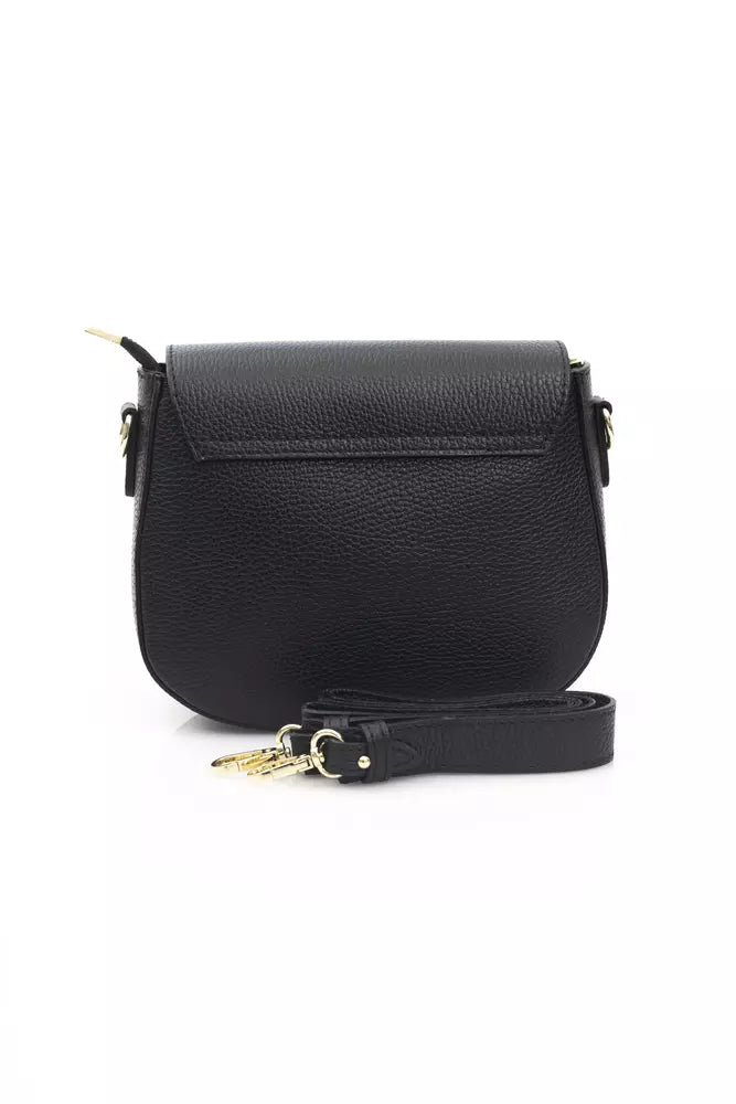 Baldinini Trend Black Leather Women Shoulder Bag