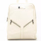 Baldinini Trend Beige Cow Leather Women Backpack