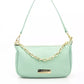 Baldinini Trend Green Leather Women Shoulder Bag