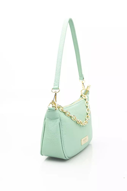 Baldinini Trend Green Leather Women Shoulder Bag