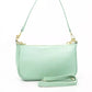 Baldinini Trend Green Leather Women Shoulder Bag