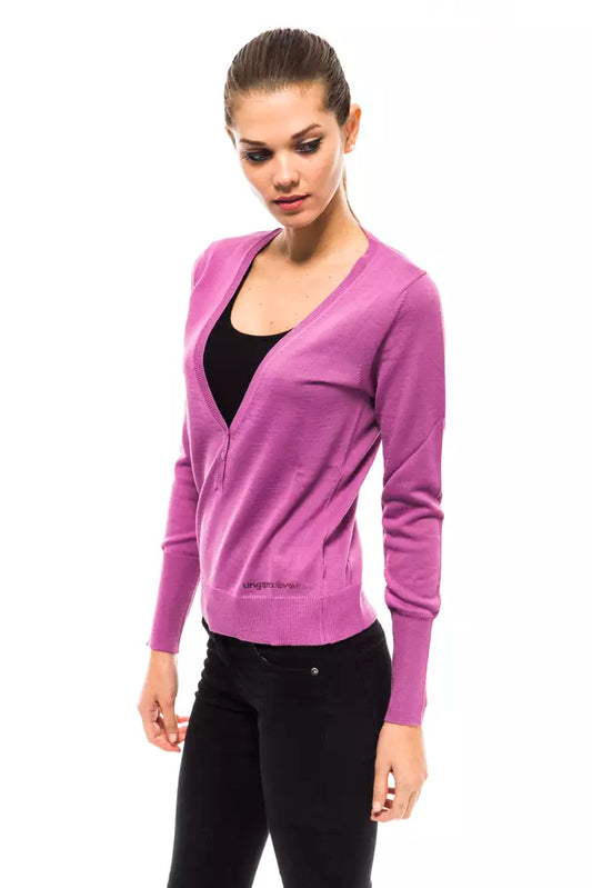 Ungaro Fever Purple Wool Women Sweater