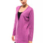 Ungaro Fever Violet Wool Women Cardigan