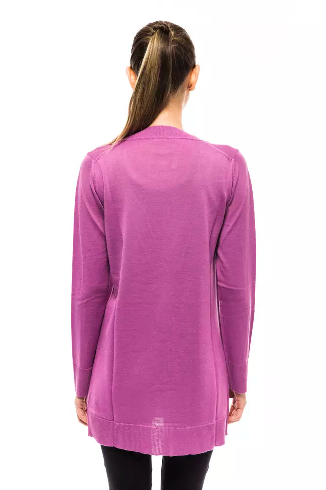 Ungaro Fever Violet Wool Women Cardigan