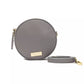 Pompei Donatella Gray Leather Women Crossbody Bag