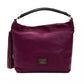 Pompei Donatella Burgundy Leather Women Shoulder Bag