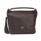 Pompei Donatella Elegant Leather Shoulder Bag in Rich Brown