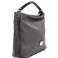 Pompei Donatella Gray Leather Women Shoulder Bag