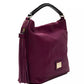 Pompei Donatella Burgundy Leather Women Shoulder Bag